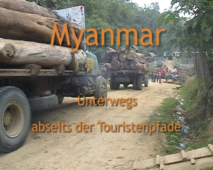 Holzlaster in Myanmar